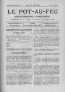 Le Pot-au-feu: journal de cuisine pratique et d'economie domestique. 1896 An.4 No.19
