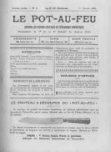 Le Pot-au-feu: journal de cuisine pratique et d'economie domestique. 1898 An.6 No.13