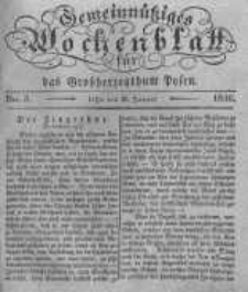 Gemeinn&uuml;tziges Wochenblatt f&uuml;r das Grossherzogthum Posen. 1836.01.15 No.3