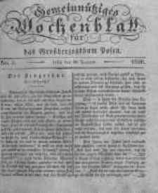 Gemeinn&uuml;tziges Wochenblatt f&uuml;r das Grossherzogthum Posen. 1836.01.29 No.5