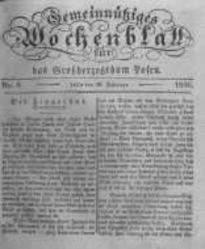 Gemeinnütziges Wochenblatt für das Grossherzogthum Posen. 1836.02.19 No.8
