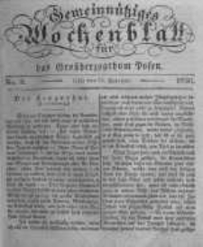 Gemeinn&uuml;tziges Wochenblatt f&uuml;r das Grossherzogthum Posen. 1836.02.26 No.9