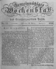 Gemeinn&uuml;tziges Wochenblatt f&uuml;r das Grossherzogthum Posen. 1836.03.11 No.11