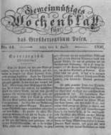 Gemeinn&uuml;tziges Wochenblatt f&uuml;r das Grossherzogthum Posen. 1836.04.01 No.14