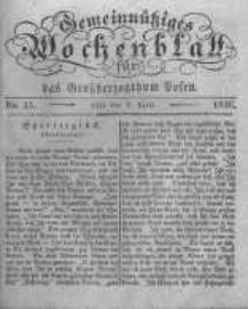 Gemeinn&uuml;tziges Wochenblatt f&uuml;r das Grossherzogthum Posen. 1836.04.08 No.15