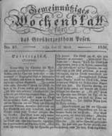 Gemeinn&uuml;tziges Wochenblatt f&uuml;r das Grossherzogthum Posen. 1836.04.29 No.18
