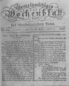 Gemeinn&uuml;tziges Wochenblatt f&uuml;r das Grossherzogthum Posen. 1836.05.27 No.22