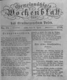 Gemeinn&uuml;tziges Wochenblatt f&uuml;r das Grossherzogthum Posen. 1836.06.03 No.23