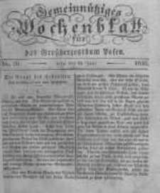 Gemeinn&uuml;tziges Wochenblatt f&uuml;r das Grossherzogthum Posen. 1836.06.24 No.26