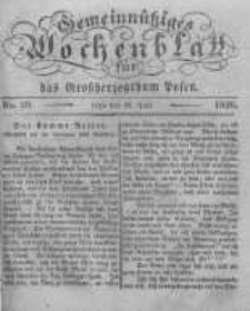 Gemeinn&uuml;tziges Wochenblatt f&uuml;r das Grossherzogthum Posen. 1836.07.15 No.29
