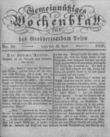 Gemeinn&uuml;tziges Wochenblatt f&uuml;r das Grossherzogthum Posen. 1836.07.22 No.30
