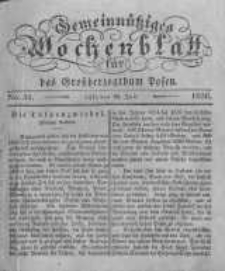 Gemeinn&uuml;tziges Wochenblatt f&uuml;r das Grossherzogthum Posen. 1836.07.29 No.31