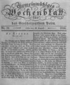 Gemeinn&uuml;tziges Wochenblatt f&uuml;r das Grossherzogthum Posen. 1836.08.19 No.34