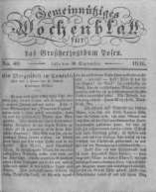 Gemeinn&uuml;tziges Wochenblatt f&uuml;r das Grossherzogthum Posen. 1836.09.30 No.40