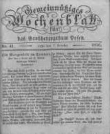 Gemeinn&uuml;tziges Wochenblatt f&uuml;r das Grossherzogthum Posen. 1836.10.07 No.41