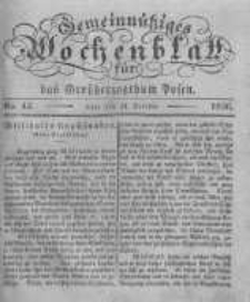Gemeinn&uuml;tziges Wochenblatt f&uuml;r das Grossherzogthum Posen. 1836.10.21 No.43