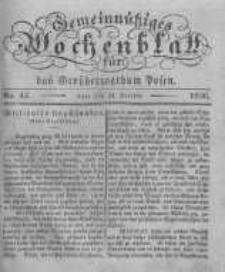Gemeinnütziges Wochenblatt für das Grossherzogthum Posen. 1836.10.21 No.43