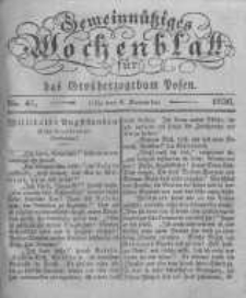 Gemeinn&uuml;tziges Wochenblatt f&uuml;r das Grossherzogthum Posen. 1836.11.04 No.45