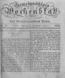 Gemeinn&uuml;tziges Wochenblatt f&uuml;r das Grossherzogthum Posen. 1836.11.11 No.46