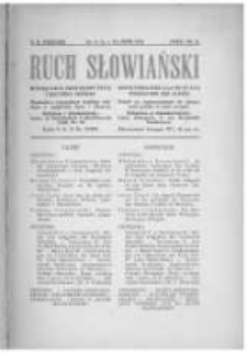 Ruch Słowiański: miesięcznik poświęcony życiu i kulturze Słowian. 1929 R.2 nr4