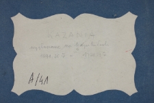 Kazania wygłoszone na Kapitułach w latach 1687-1721