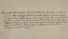 Świadectwo chrztu Józefa Bucholtza