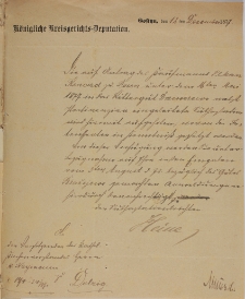 List Mycielskiego 12.12.1877