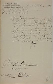 List do ks. proboszcza Szczodrowskiego 03.03.1881