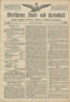Wreschener Stadt und Kreisblatt: amtlicher Anzeiger f&uuml;r Wreschen, Miloslaw, Strzalkowo und Umgegend 1906.09.29 Nr114
