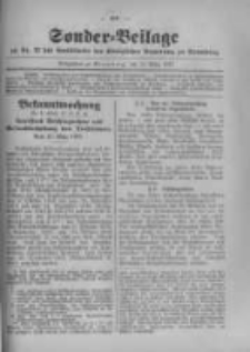 Amtsblatt der K&ouml;niglichen Preussischen Regierung zu Bromberg. 1917.03.17 No.11