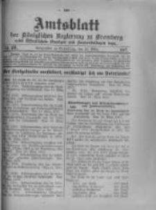 Amtsblatt der K&ouml;niglichen Preussischen Regierung zu Bromberg. 1917.03.31 No.13