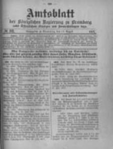 Amtsblatt der Königlichen Preussischen Regierung zu Bromberg. 1917.08.11 No.32