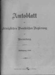 Amtsblatt der K&ouml;niglichen Preussischen Regierung zu Bromberg. 1918.01.05 No.1