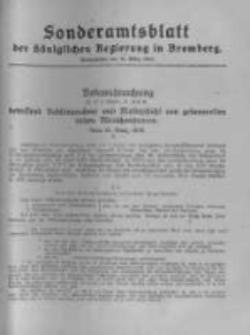 Amtsblatt der Königlichen Preussischen Regierung zu Bromberg. 1918.03.16 No.11