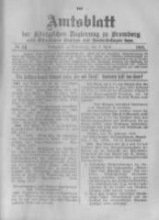 Amtsblatt der Königlichen Preussischen Regierung zu Bromberg. 1918.04.06 No.14