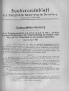 Amtsblatt der Königlichen Preussischen Regierung zu Bromberg. 1918.05.04 No.18