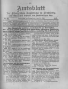 Amtsblatt der Königlichen Preussischen Regierung zu Bromberg. 1918.05.25 No.21