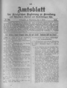 Amtsblatt der Königlichen Preussischen Regierung zu Bromberg. 1918.06.01 No.22