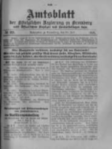 Amtsblatt der Königlichen Preussischen Regierung zu Bromberg. 1918.07.20 No.29