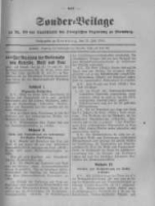 Amtsblatt der Königlichen Preussischen Regierung zu Bromberg. 1918.07.27 No.30