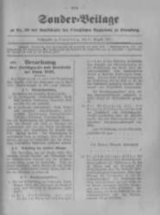 Amtsblatt der Königlichen Preussischen Regierung zu Bromberg. 1918.08.17 No.33