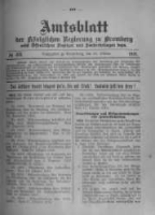 Amtsblatt der Königlichen Preussischen Regierung zu Bromberg. 1918.10.26 No.43