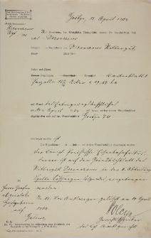 List do Ludwika Mycielskiego 12.04.1904