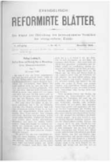 Evangelisch Reformirte Blätter. 1895 Jg.5 nr10
