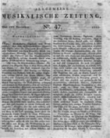 Allgemeine Musikalische Zeitung. 1823 no.47