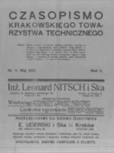 Czasopismo Krakowskiego Towarzystwa Technicznego. 1918 R.2 nr5