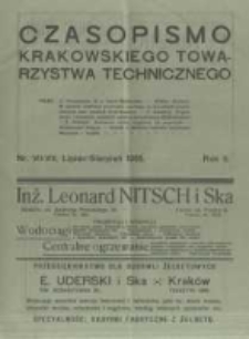 Czasopismo Krakowskiego Towarzystwa Technicznego. 1918 R.2 nr7-8