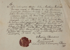 Prośba o zawarcie związku małżeńskiego na Świętej Górze 7 9bris 1801