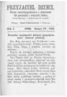 Przyjaciel Dzieci: pismo sześciotygodniowe z obrazkami dla pouczenia i rozrywki dzieci, młodzieży i starszych osób. 1866 R.1 z.4-8