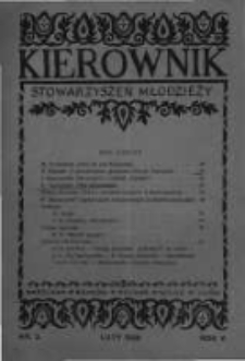 Kierownik Stowarzyszeń Młodzieży. 1926 R.5 nr2
